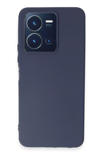 Newface Vivo Y35 Kılıf First Silikon - Lacivert resmi