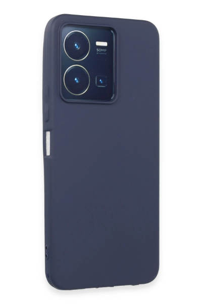 Newface Vivo Y35 Kılıf First Silikon - Lacivert resmi