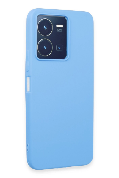 Newface Vivo Y35 Kılıf First Silikon - Mavi resmi