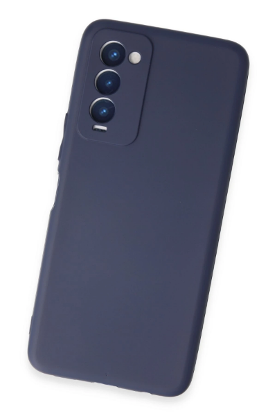 Newface Tecno Camon 18 Kılıf First Silikon - Lacivert resmi