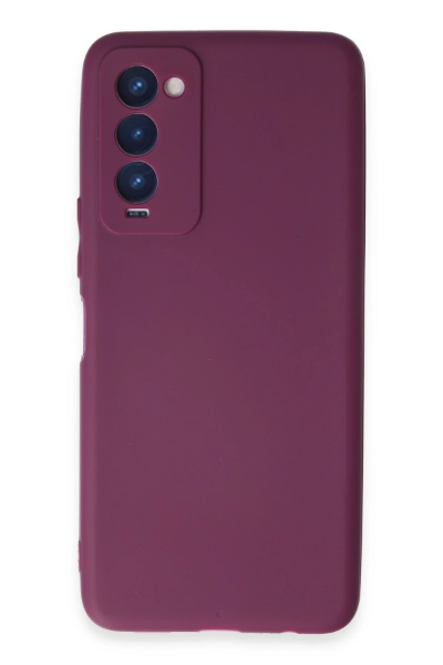 Newface Tecno Camon 18 Kılıf First Silikon - Mor resmi