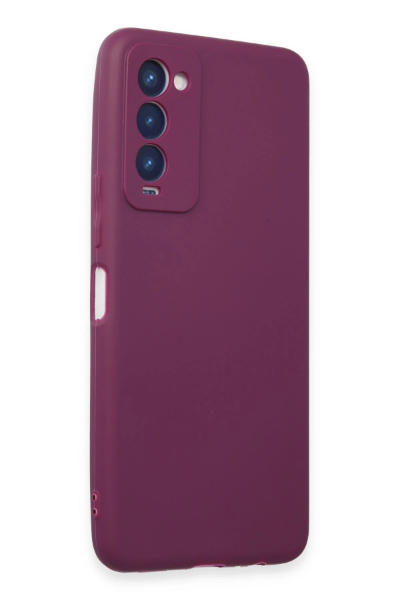 Newface Tecno Camon 18 Kılıf First Silikon - Mor resmi