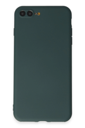 Newface iPhone 7 Plus Kılıf First Silikon - Koyu Yeşil resmi