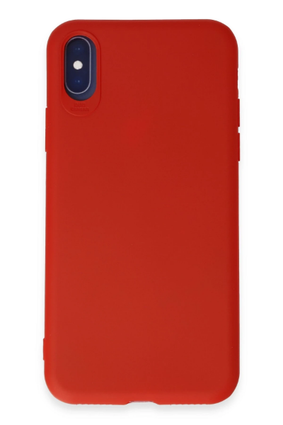 Newface iPhone X Kılıf First Silikon - Kırmızı resmi