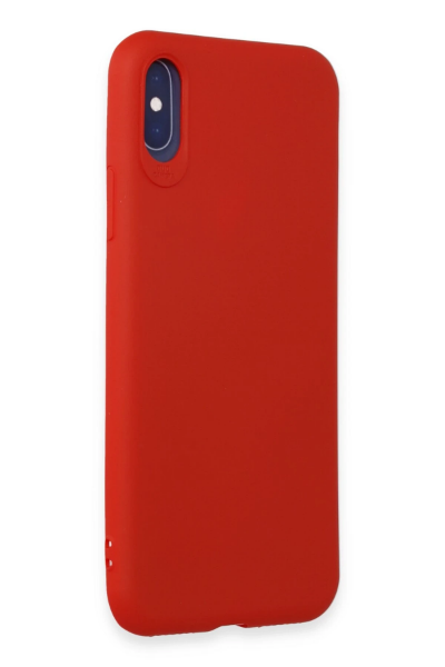 Newface iPhone X Kılıf First Silikon - Kırmızı resmi