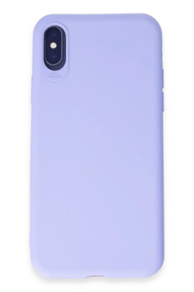 Newface iPhone X Kılıf First Silikon - Lila resmi