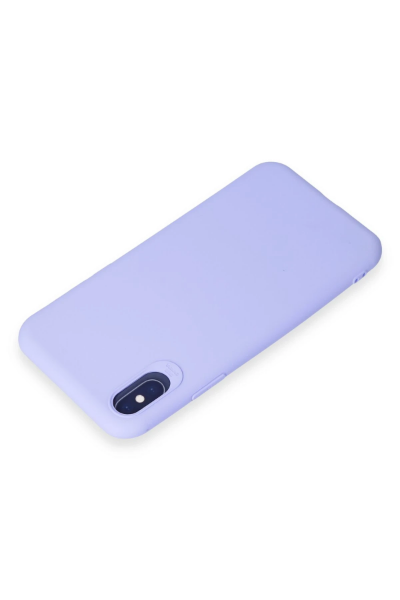 Newface iPhone X Kılıf First Silikon - Lila resmi