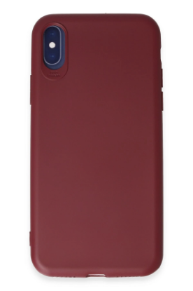 Newface iPhone X Kılıf First Silikon - Kiremit resmi