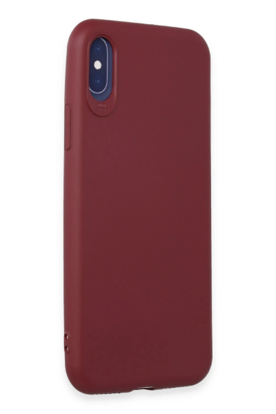 Newface iPhone X Kılıf First Silikon - Kiremit resmi