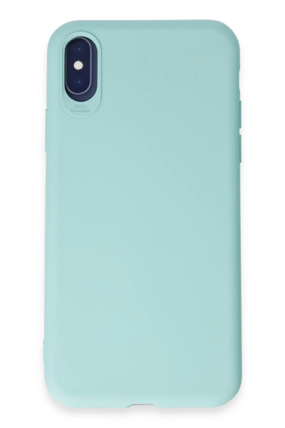 Newface iPhone X Kılıf First Silikon - Turkuaz resmi