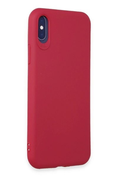 Newface iPhone X Kılıf First Silikon - Fuşya resmi