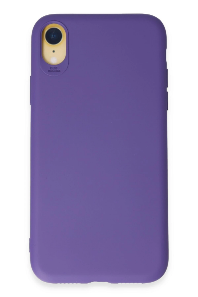 Newface iPhone XR Kılıf First Silikon - Mor resmi