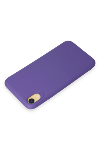 Newface iPhone XR Kılıf First Silikon - Mor resmi