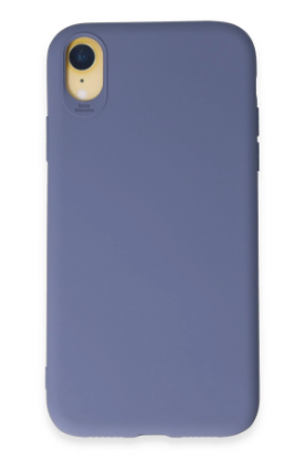 Newface iPhone XR Kılıf First Silikon - Gri resmi