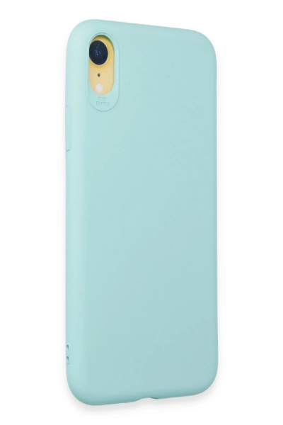Newface iPhone XR Kılıf First Silikon - Turkuaz resmi