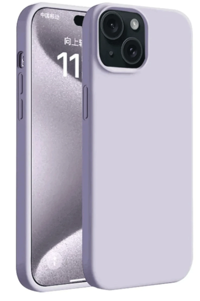 Newface iPhone 15 Plus Kılıf First Silikon - Lila resmi