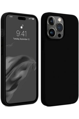 Newface iPhone 15 Pro Kılıf First Silikon - Siyah resmi