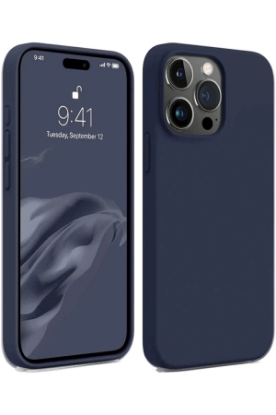 Newface iPhone 15 Pro Kılıf First Silikon - Lacivert resmi