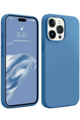 Newface iPhone 15 Pro Kılıf First Silikon - Mavi resmi