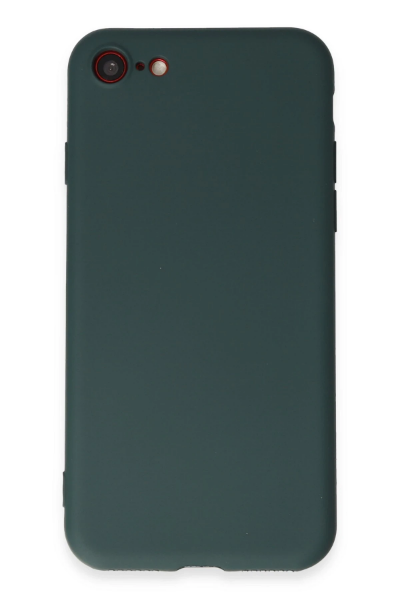 Newface iPhone 7 Kılıf First Silikon - Koyu Yeşil resmi