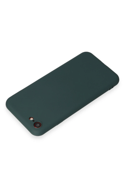Newface iPhone 7 Kılıf First Silikon - Koyu Yeşil resmi