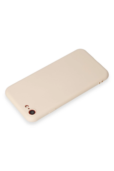 Newface iPhone 7 Kılıf First Silikon - Krem resmi