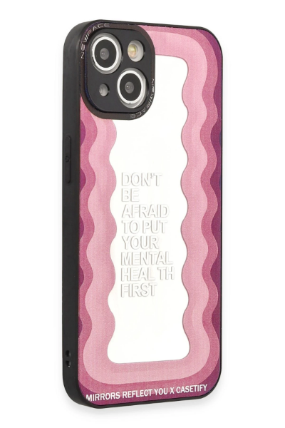 Newface iPhone 15 Kılıf Mirror Desenli Kapak - Mirror - 11 resmi
