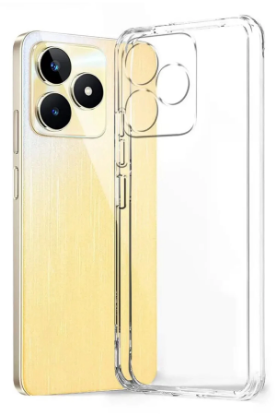 Newface Realme Note 50 4G Kılıf Lüx Şeffaf Silikon resmi