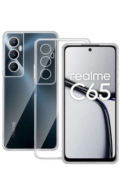 Newface Realme C65 Kılıf Lüx Şeffaf Silikon resmi