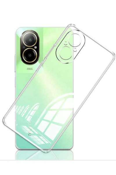 Newface Realme 12 Lite Kılıf Lüx Şeffaf Silikon resmi