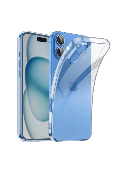 Newface iPhone 16 Kılıf Lüx Şeffaf Silikon resmi