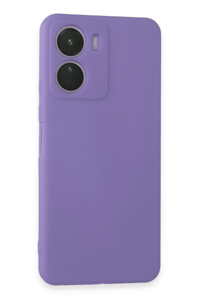 Newface Vivo Y16 Kılıf First Silikon - Lila resmi