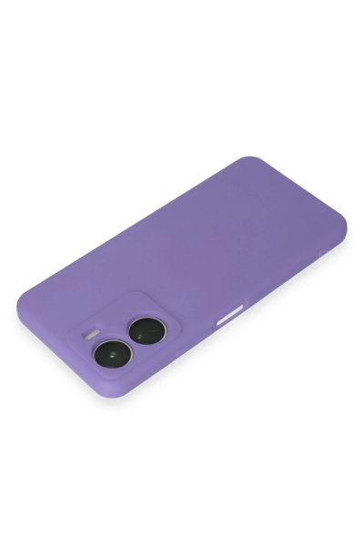 Newface Vivo Y16 Kılıf First Silikon - Lila resmi