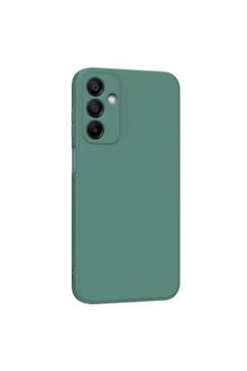 Newface Samsung Galaxy A25 5G Kılıf First Silikon - Koyu Yeşil resmi