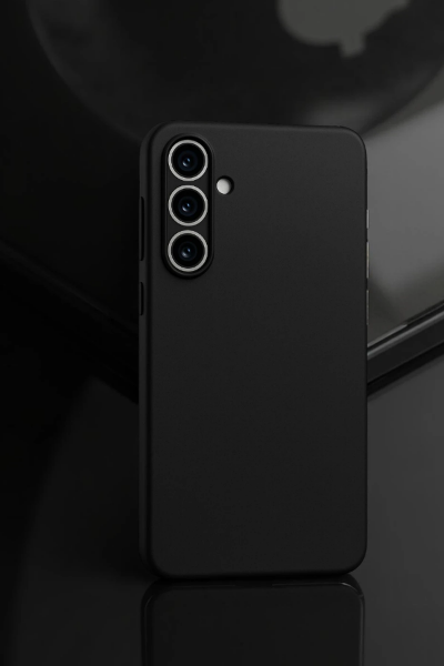Newface Samsung Galaxy A55 5G Kılıf First Silikon - Siyah resmi