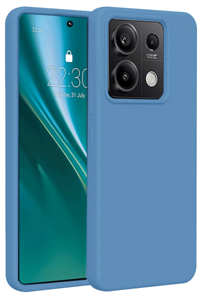 Newface Xiaomi Redmi Note 13 4G Kılıf First Silikon - Mavi resmi
