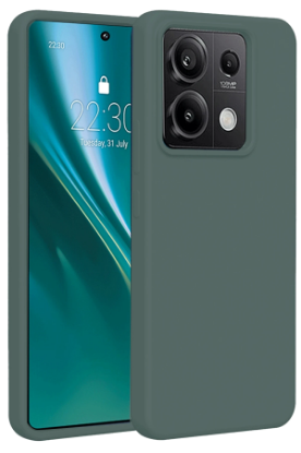Newface Xiaomi Redmi Note 13 Pro 5G Kılıf First Silikon - Koyu Yeşil resmi
