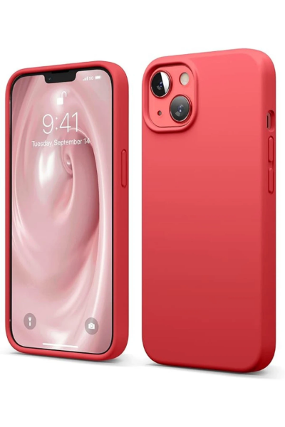 Newface iPhone 14 Kılıf First Silikon - Kırmızı resmi