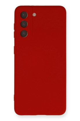 Newface Samsung Galaxy S21 Kılıf Nano içi Kadife Silikon - Kırmızı resmi