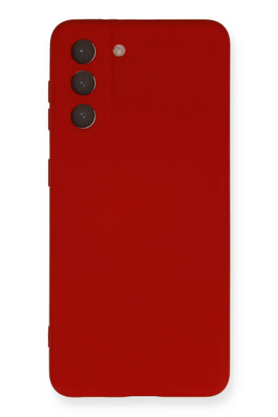 Newface Samsung Galaxy S21 Kılıf Nano içi Kadife Silikon - Kırmızı resmi