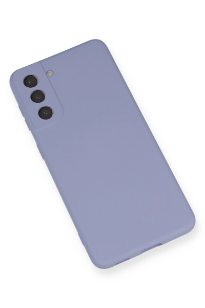 Newface Samsung Galaxy S21 Kılıf Nano içi Kadife Silikon - Lila resmi