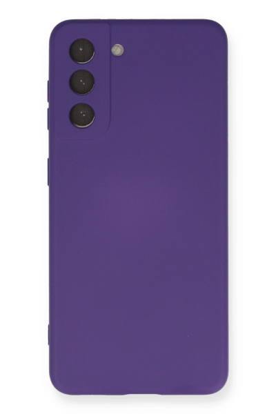 Newface Samsung Galaxy S21 Kılıf Nano içi Kadife Silikon - Mor resmi