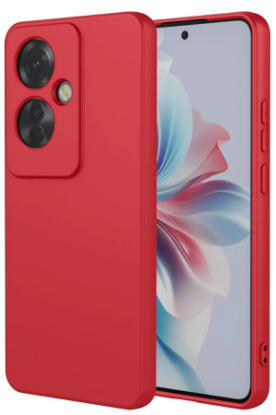 Newface Oppo Reno 11F Kılıf First Silikon - Kırmızı resmi