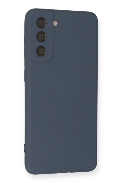 Newface Samsung Galaxy S21 Kılıf Nano içi Kadife Silikon - Gri resmi