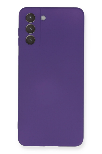 Newface Samsung Galaxy S21 Plus Kılıf Nano içi Kadife Silikon - Mor resmi