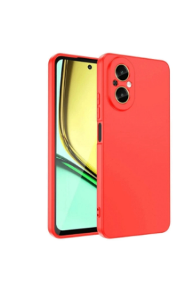 Newface Realme 12 Lite Kılıf First Silikon - Kırmızı resmi