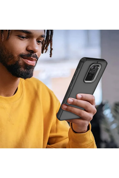 Newface Xiaomi Redmi Note 9 Kılıf Elegant Kapak - Pudra resmi