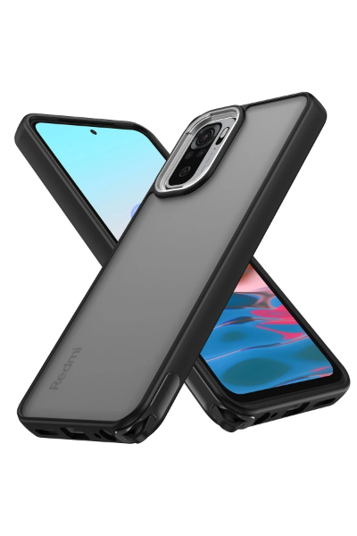 Newface Xiaomi Redmi Note 10 Kılıf Elegant Kapak - Siyah resmi