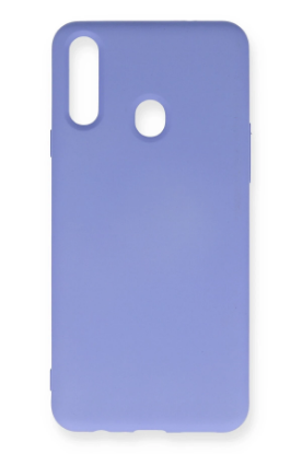 Newface Samsung Galaxy A20S Kılıf Nano içi Kadife Silikon - Lila resmi