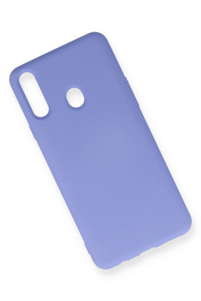 Newface Samsung Galaxy A20S Kılıf Nano içi Kadife Silikon - Lila resmi